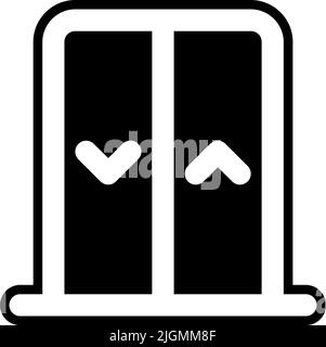 Hotel elevator icon . Stock Vector