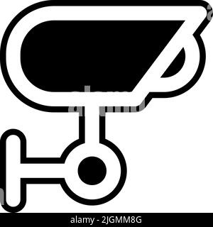Hotel cctv icon . Stock Vector