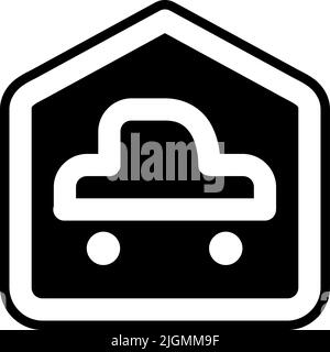Hotel parking icon . Stock Vector