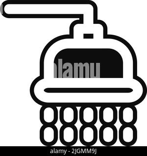 Hotel shower icon . Stock Vector