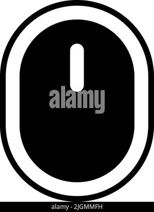 Ink device mouse icon . Stock Vector