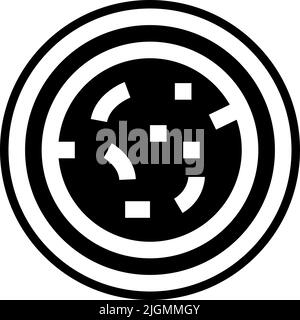Italian food pizza icon . Stock Vector