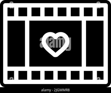 Love video icon . Stock Vector