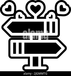 Love wedding location icon . Stock Vector