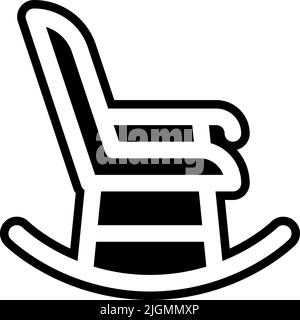 Maternity rocking chair icon . Stock Vector
