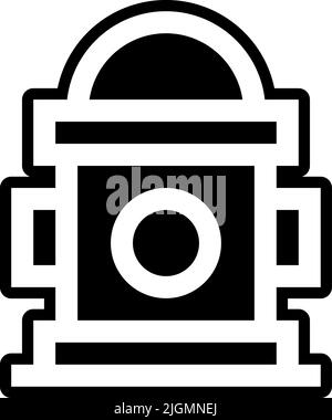 Natural disaster fire hydrant icon . Stock Vector
