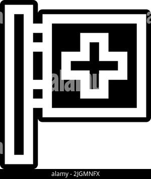 Natural disaster signpost icon . Stock Vector