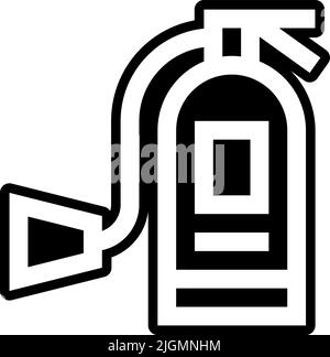 Natural disaster fire extinguisher icon . Stock Vector
