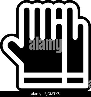 Tattoo studio gloves icon . Stock Vector