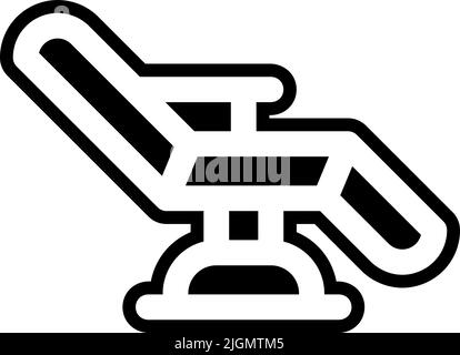 Tattoo studio chair icon . Stock Vector