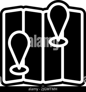 Supermarket location icon . Stock Vector