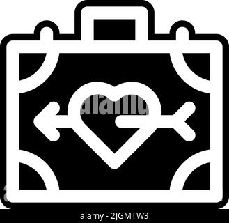 Tattoo studio case icon . Stock Vector