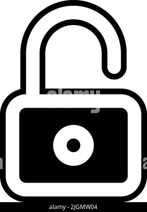 Ui unlock icon . Stock Vector