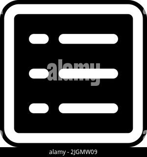 Ui list icon . Stock Vector