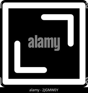 Ui resize icon . Stock Vector