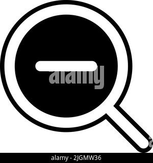 Ui zoom out option icon . Stock Vector