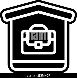 Work from home homework icon . Stock Vector