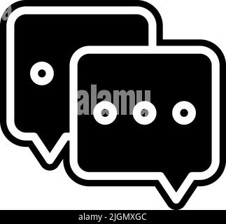 Work from home chat icon . Stock Vector