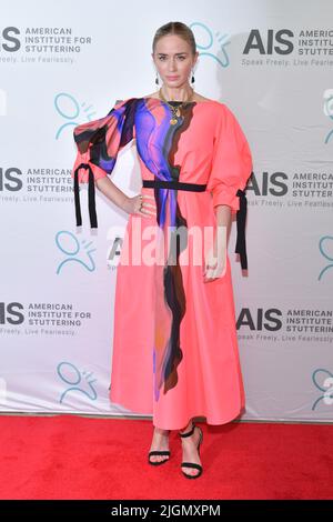 Emily Blunt attends the 2022 Freeing Voices, Changing Lives Gala at Guastavino’s on July 11, 2022 in New York Stock Photo