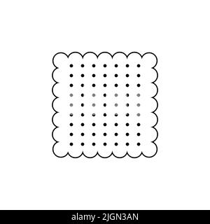 Biscuit icon vector isolated on white background Stock Vector