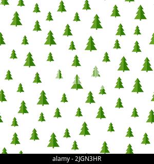 Seamless pattern with christmas trees Stock Vector