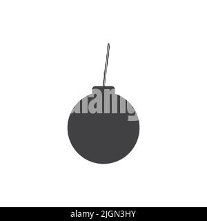 Bomb icon vector isolated on white background Stock Vector