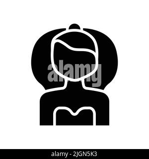 Bride icon. Icon related to wedding. Solid icon style, glyph. Simple design editable Stock Vector
