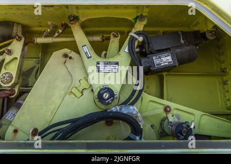 2 Sepecat Jaguar GR1 jets used as range targets, Pembrey Sands, Wales, UK Stock Photo