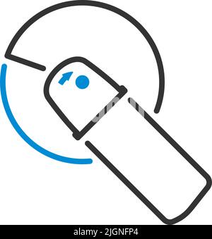 Icon Of Grinder. Bold outline design with editable stroke width. Vector Illustration. Stock Vector