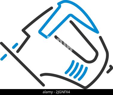 Icon Of Jigsaw Icon. Bold outline design with editable stroke width. Vector Illustration. Stock Vector