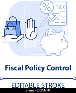 Fiscal policy light blue concept icon Stock Vector Image & Art - Alamy