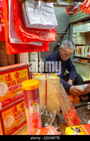 Traditional Food Stall, Hong Kong, China, South East Asia, Stock Photo