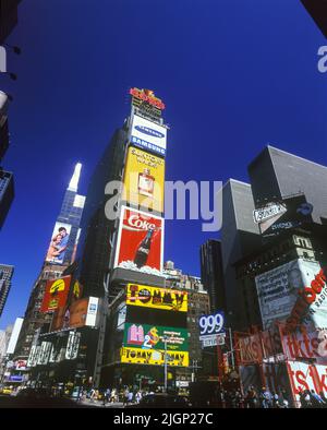 Times Square Night, Changing Scene circa 1995 by Ken Keeley
