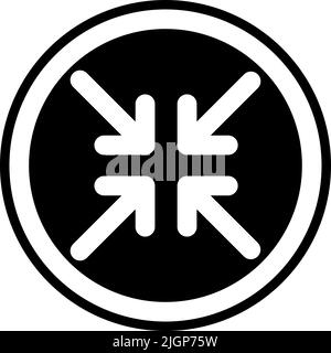 Arrows shrink icon . Stock Vector