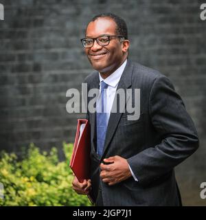 London, UK. 12th July, 2022. Kwasi Kwarteng, MP, Secretary of State for Business, Energy and Industrial Strategy. Ministers attend a cabinet meeting at 10 Downing Street, Westminster, today. Credit: Imageplotter/Alamy Live News Credit: Imageplotter/Alamy Live News Stock Photo