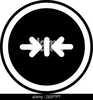 Arrows shrink icon . Stock Vector