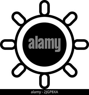 Basic ui brightness icon . Stock Vector