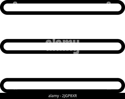 Basic ui menu icon . Stock Vector