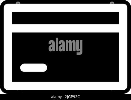 Basic ui credit card icon . Stock Vector