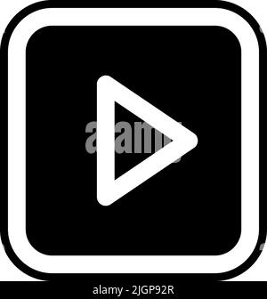 Basic ui play icon . Stock Vector