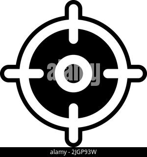 Basic ui target icon . Stock Vector