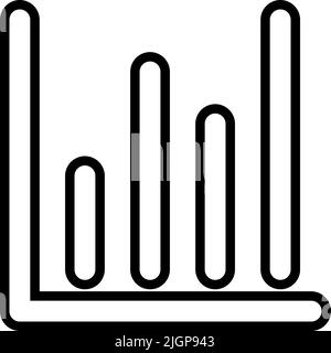 Basic ui graph icon . Stock Vector