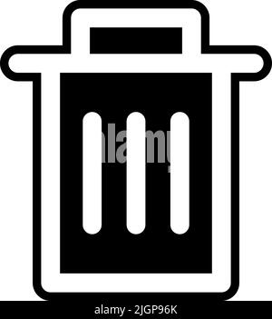 Basic ui trash icon . Stock Vector