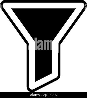 Basic ui filter icon . Stock Vector