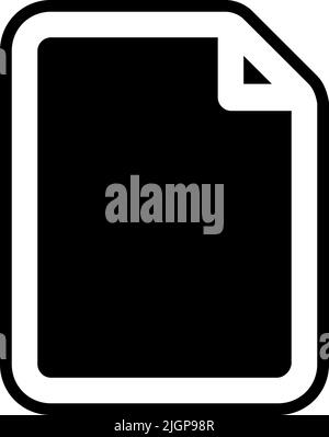Basic ui paper icon . Stock Vector