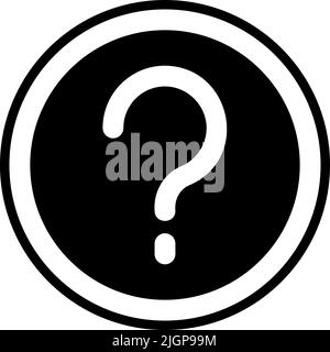 Basic ui faq icon . Stock Vector