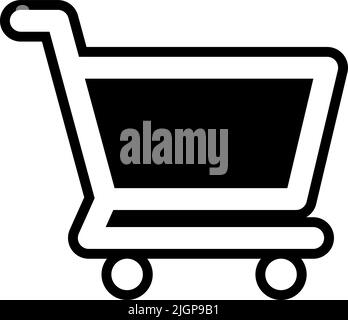 Basic ui shopping cart icon . Stock Vector