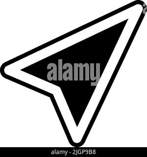 Basic ui send icon . Stock Vector