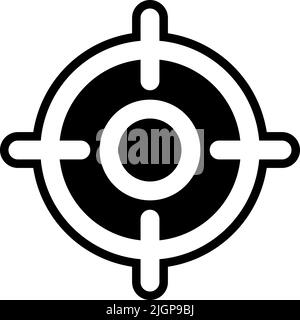 Basic ui target icon . Stock Vector