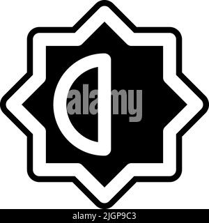Basic ui brightness icon . Stock Vector